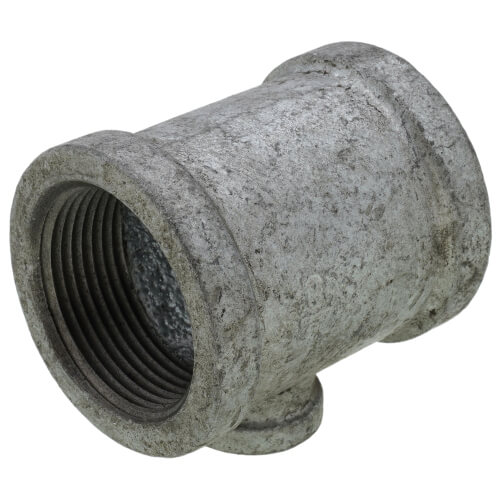 Main product image of 1-1/4" x 1-1/4" x 3/8" Galvanized Reducing Tee