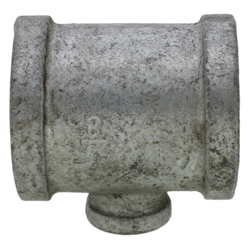 Main product image of 1-1/4" x 1-1/4" x 3/8" Galvanized Reducing Tee