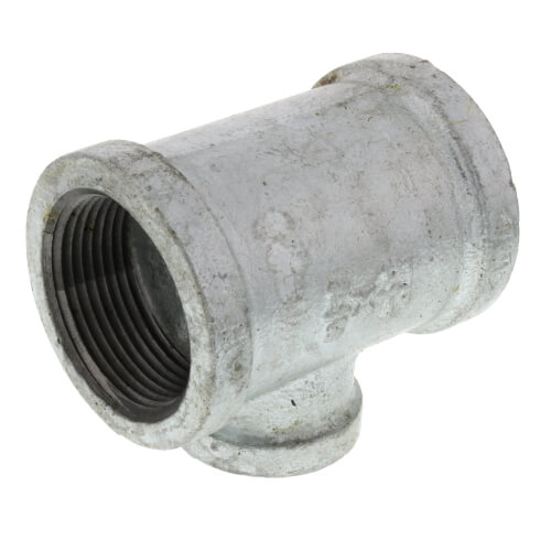 Main product image of 1-1/4" x 1-1/4" x 3/4" Galvanized Reducing Tee