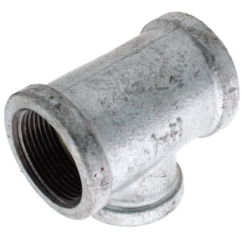 Main product image of 1-1/4" x 1-1/4" x 1" Galvanized Reducing Tee
