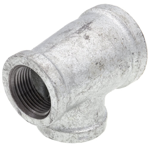 Main product image of 1-1/4" x 1" x 1" Galvanized Reducing Tee