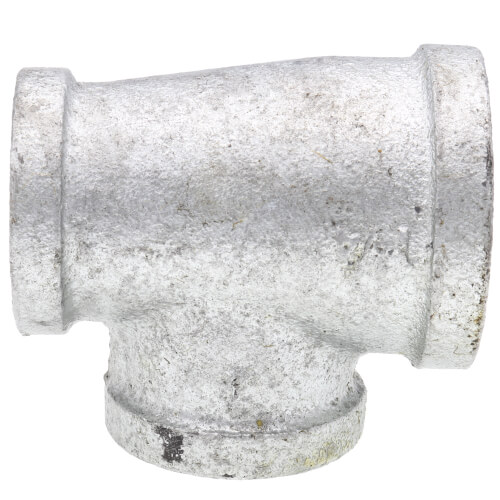Main product image of 1-1/4" x 1" x 1" Galvanized Reducing Tee