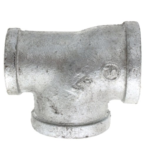 Main product image of 1-1/4" x 1" x 1-1/4" Galvanized Reducing Tee