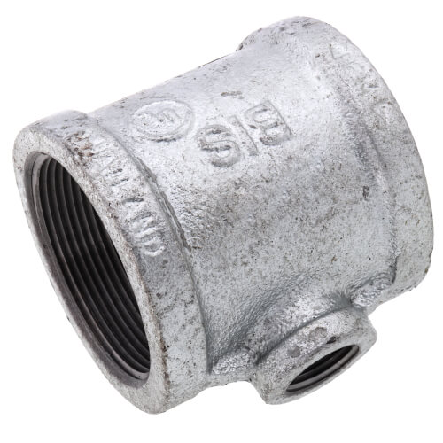 Main product image of 2" x 2" x 1/2" Galvanized Reducing Tee