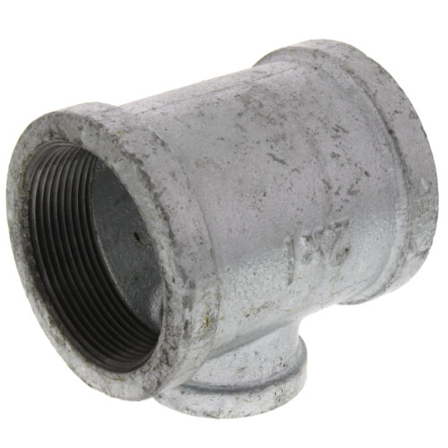 Main product image of 2" x 2" x 1" Galvanized Reducing Tee