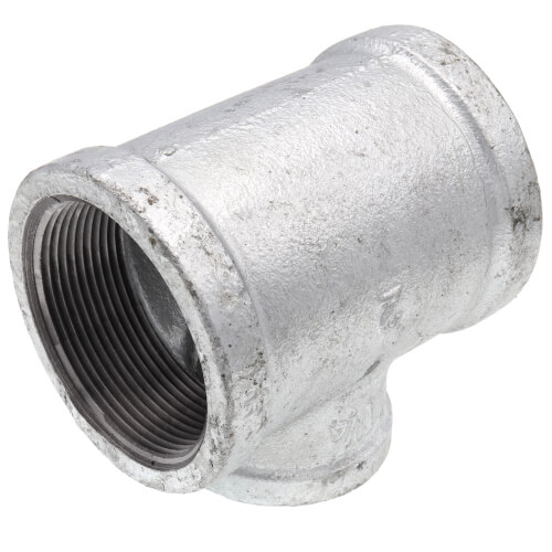 Main product image of 2" x 2" x 1-1/4" Galvanized Reducing Tee