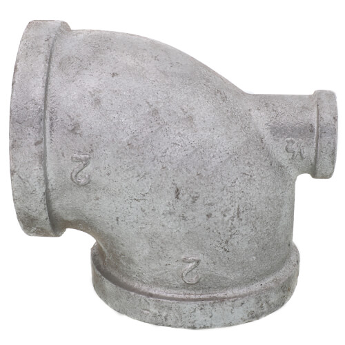 Main product image of 2" x 1/2" x 2" Galvanized Reducing Tee