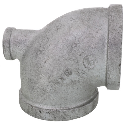 Main product image of 2" x 1/2" x 2" Galvanized Reducing Tee