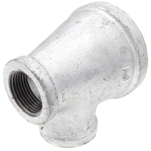 Main product image of 2" x 1" x 1" Galvanized Reducing Tee