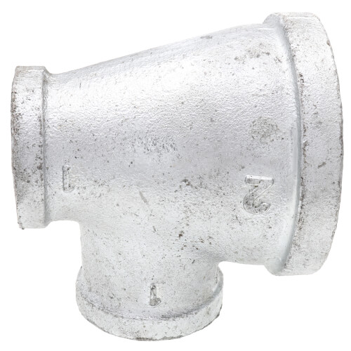 Main product image of 2" x 1" x 1" Galvanized Reducing Tee
