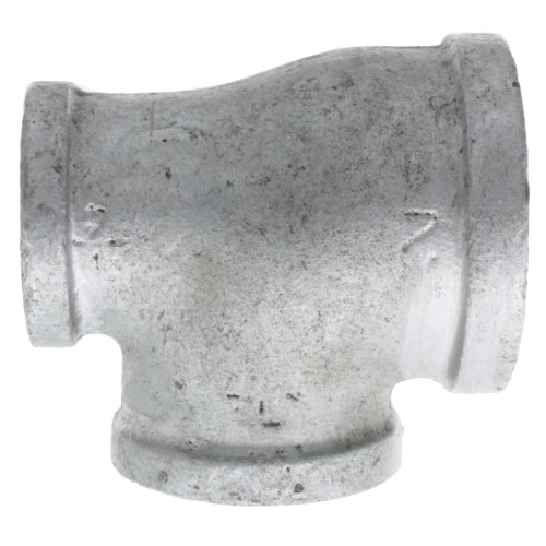 2" x 1-1/4" x 1-1/2" Galvanized Reducing Tee