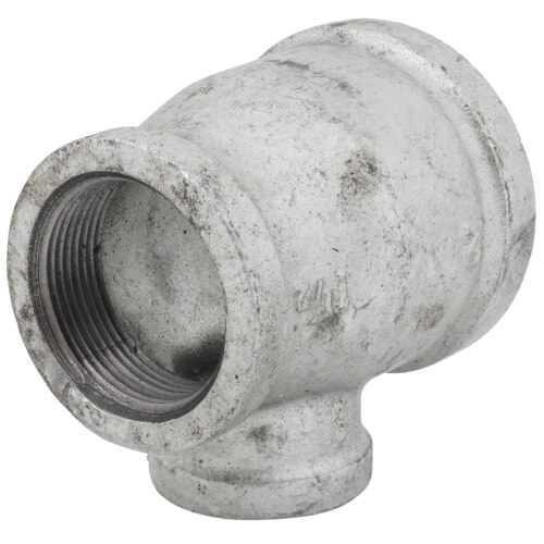 Main product image of 2" x 1-1/2" x 1" Galvanized Reducing Tee