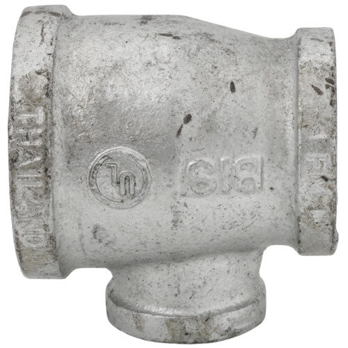 Main product image of 2" x 1-1/2" x 1" Galvanized Reducing Tee