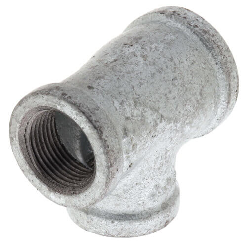 Main product image of 2" x 1-1/2" x 1-1/2" Galvanized Reducing Tee