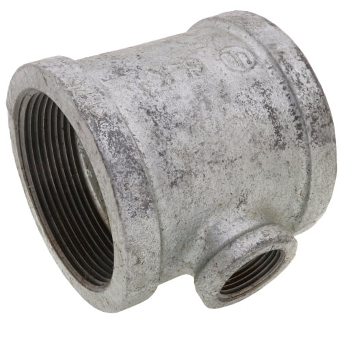Main product image of 3" x 1" Galvanized Malleable Reducing Tee