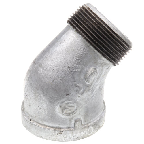 Main product image of 1-1/2" Galvanized Malleable 45° Street Elbow