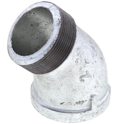 Main product image of 2" Galvanized Malleable 45° Street Elbow