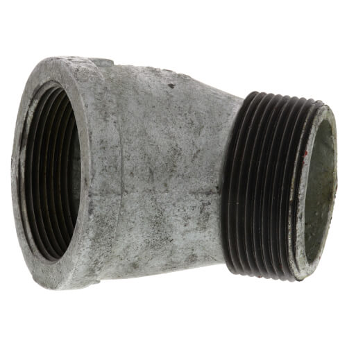 2-1/2" Galvanized Malleable 45-Degree Street Elbow