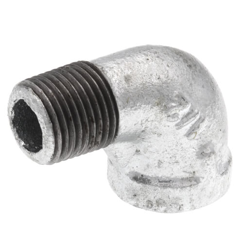 Main product image of 1/2" Galvanized Malleable 90° Street Elbow