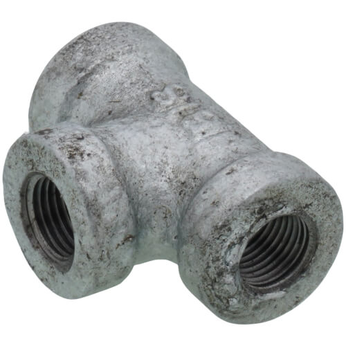 Main product image of 1/8" Galvanized Malleable Tee