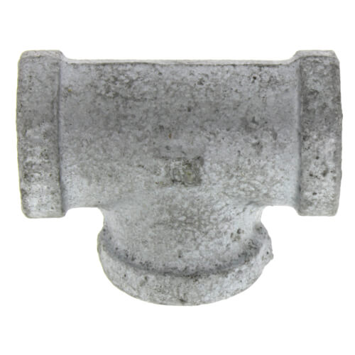 Everflow Supplies GMRT0380 3/8 x 1/8 Galvanized Malleable Reducing Tee with Female Threaded Fitting Everflow Supplies GMRT0380 3/8 x 1/8 Galvanized Malleable Reducing Tee with Female Threaded Fitting