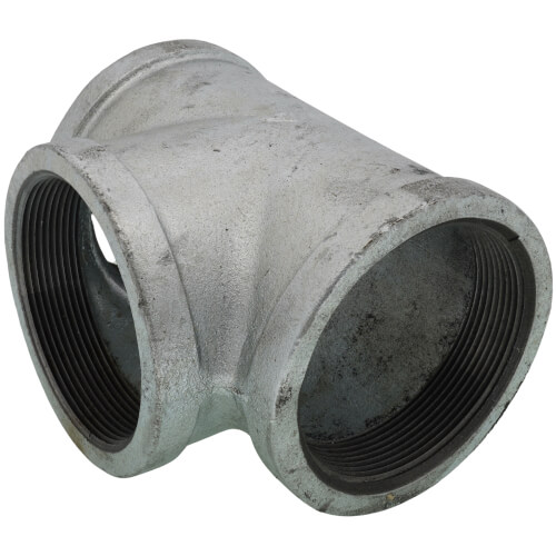 4" Galvanized Malleable Tee