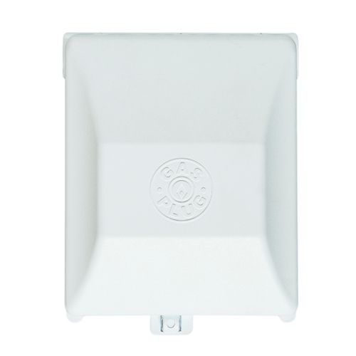 Main product image of PVC Gas Plug with 1/2" Rear NPT Inlet x 3/8" Quick Disconnect Outlet (White)