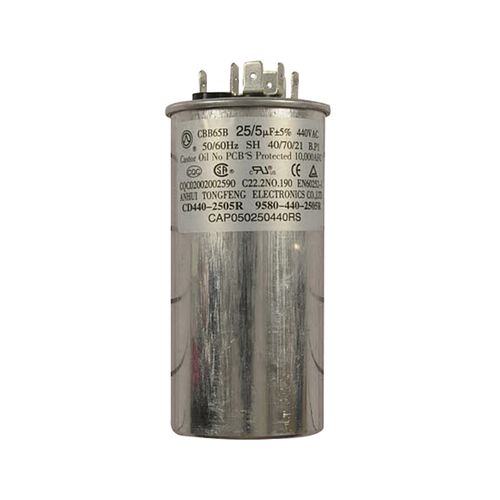 Main product image of 25/5Mfd 440V Dual Round Cap, CAP050250440RSP