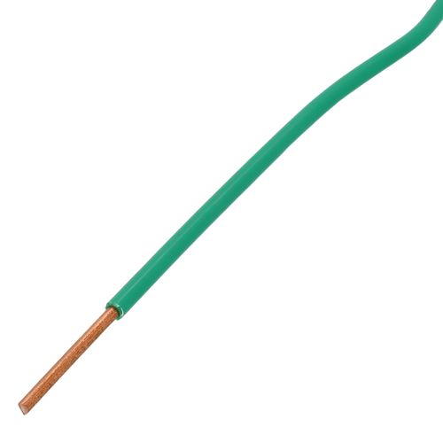 Main product image of 10-1/2" Solid 12AWG Ground Pigtail w/ Hex Head Combo Ground Screw (Pack of 250)