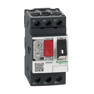 Main product image of Easy TeSys 3P, 0.63-1A Manual Motor Controller, Thermal Magnetic, Screw Clamp Terminals