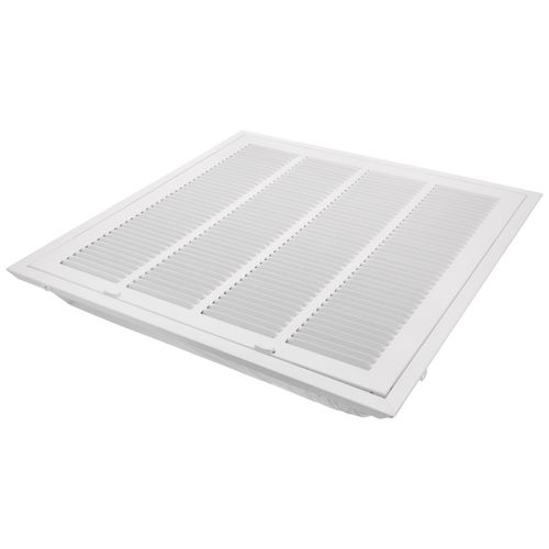 Main product image of 20" x 20" (Wall Opening Size) Steel Lanced Filter Grille w/ R6 Insulation, 1/2" Fin Spacing  (White)