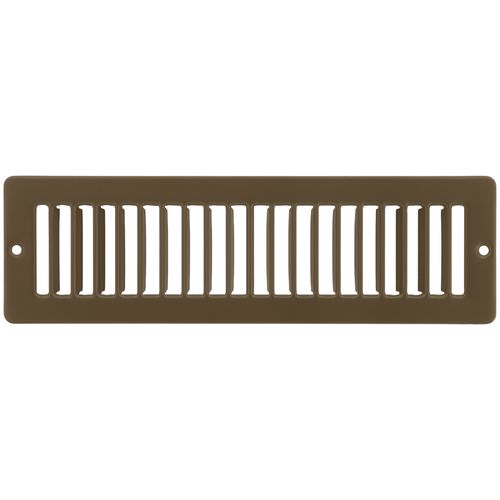 Main product image of 10" x 2" (Wall Opening Size) Toe-Space Grille (Brown)