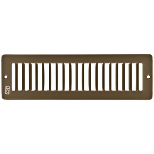 Main product image of 10" x 2" (Wall Opening Size) Toe-Space Grille (Brown)