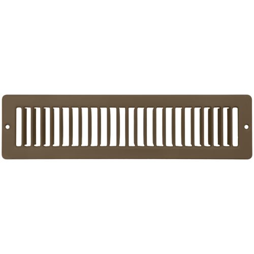 Main product image of 12" x 2" (Wall Opening Size) Toe-Space Grille (Brown)