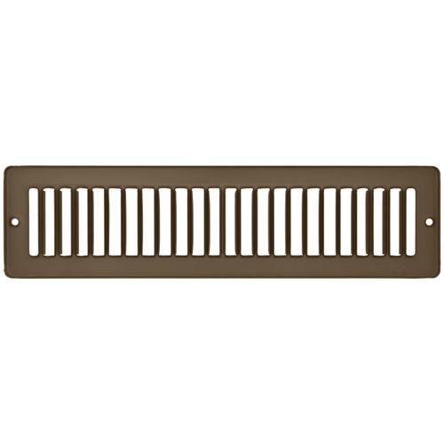 Main product image of 12" x 2" (Wall Opening Size) Toe-Space Grille (Brown)