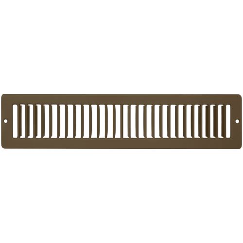 Main product image of 14" x 2" (Wall Opening Size) Toe-Space Grille (Brown)
