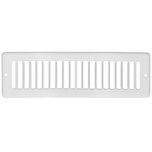 Main product image of 10" x 2" (Wall Opening Size) Toe-Space Grille (White)