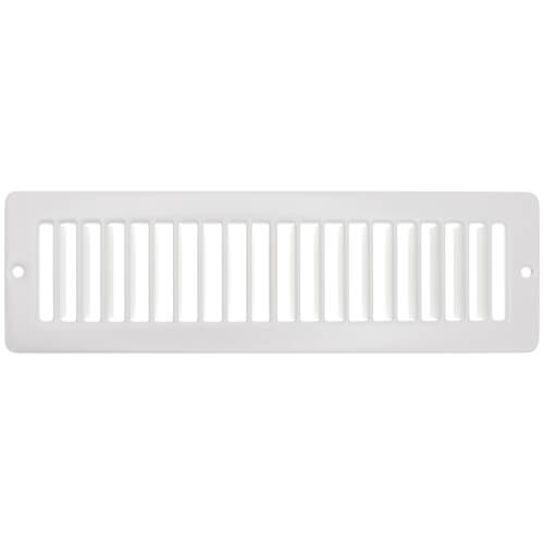 Main product image of 10" x 2" (Wall Opening Size) Toe-Space Grille (White)