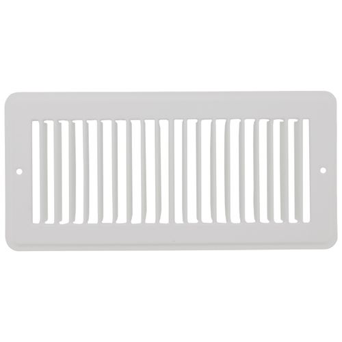 10" x 4" (Wall Opening Size) Toe-Space Grille (White)