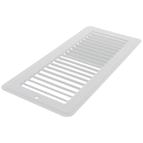 10" x 4" (Wall Opening Size) Toe-Space Grille (White)