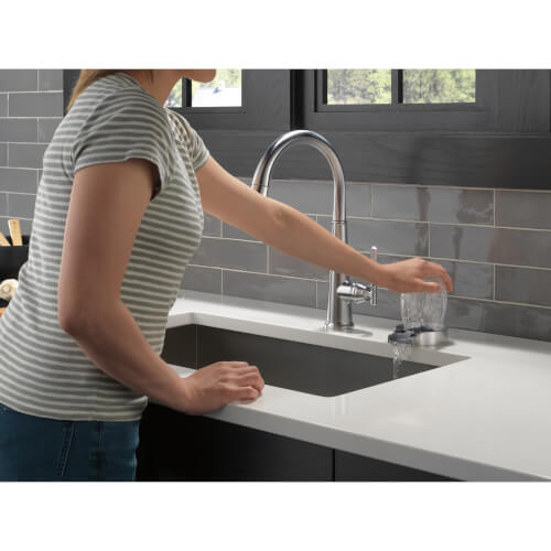 GR250CZ Delta GR250CZ 4" Metal Glass Rinser (Champagne Bronze