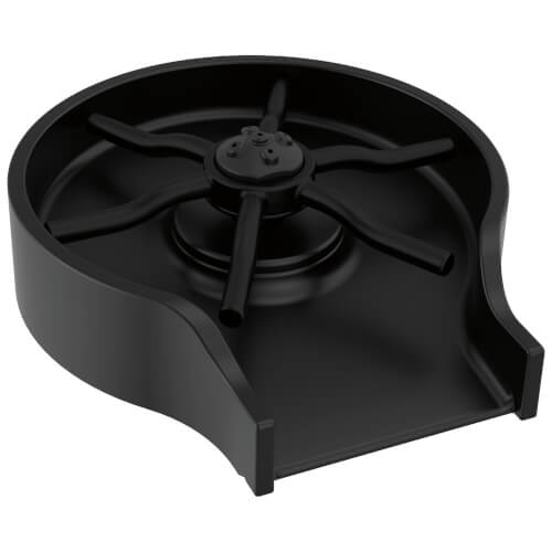 Main product image of 4" Metal Glass Rinser (Matte Black), GR250-BL