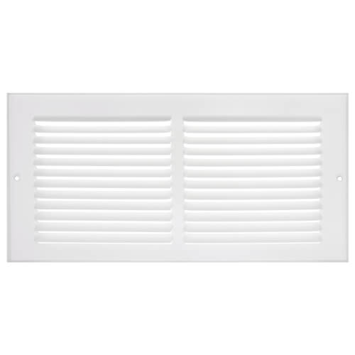 14" x 6" (Wall Opening Size) Sidewall/Ceiling Return Air Grille 1/2" (White)