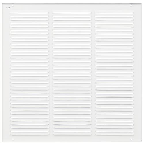 Main product image of 18" x 18" (Wall Opening Size) Sidewall/Ceiling Return Air Grille w/ 1/2" Fin Spacing (White)