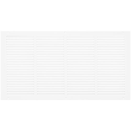 Main product image of 24" x 12" (Wall Opening Size) Sidewall/Ceiling Return Air Grille w/ 1/2" Fin Spacing (White)