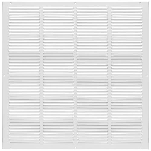 Main product image of 24" x 24" (Wall Opening Size) Sidewall/Ceiling Return Air Grille w/ 1/2" Fin Spacing (White)