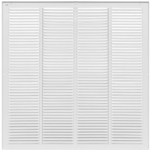 Main product image of 24" x 24" (Wall Opening Size) Sidewall/Ceiling Return Air Grille w/ 1/2" Fin Spacing (White)