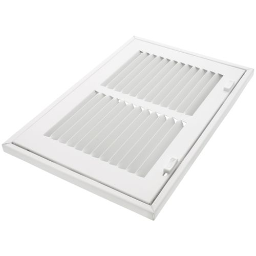Main product image of 10" x 6" (Wall Opening Size) Sidewall/Ceiling Return Air Filter Grille, 1/2" (White)
