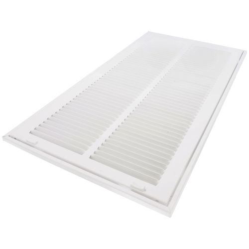 Main product image of 12" x 24" (Wall Opening Size) Sidewall/Ceiling Return Air Filter Grille, 1/2" (White)