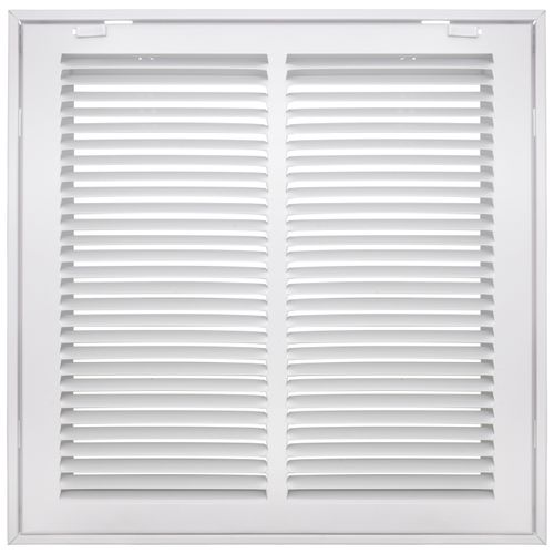 Main product image of 14" x 14" (Wall Opening Size) Sidewall/Ceiling Return Air Filter Grille, 1/2" (White)